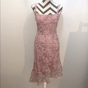 Pink floral dress